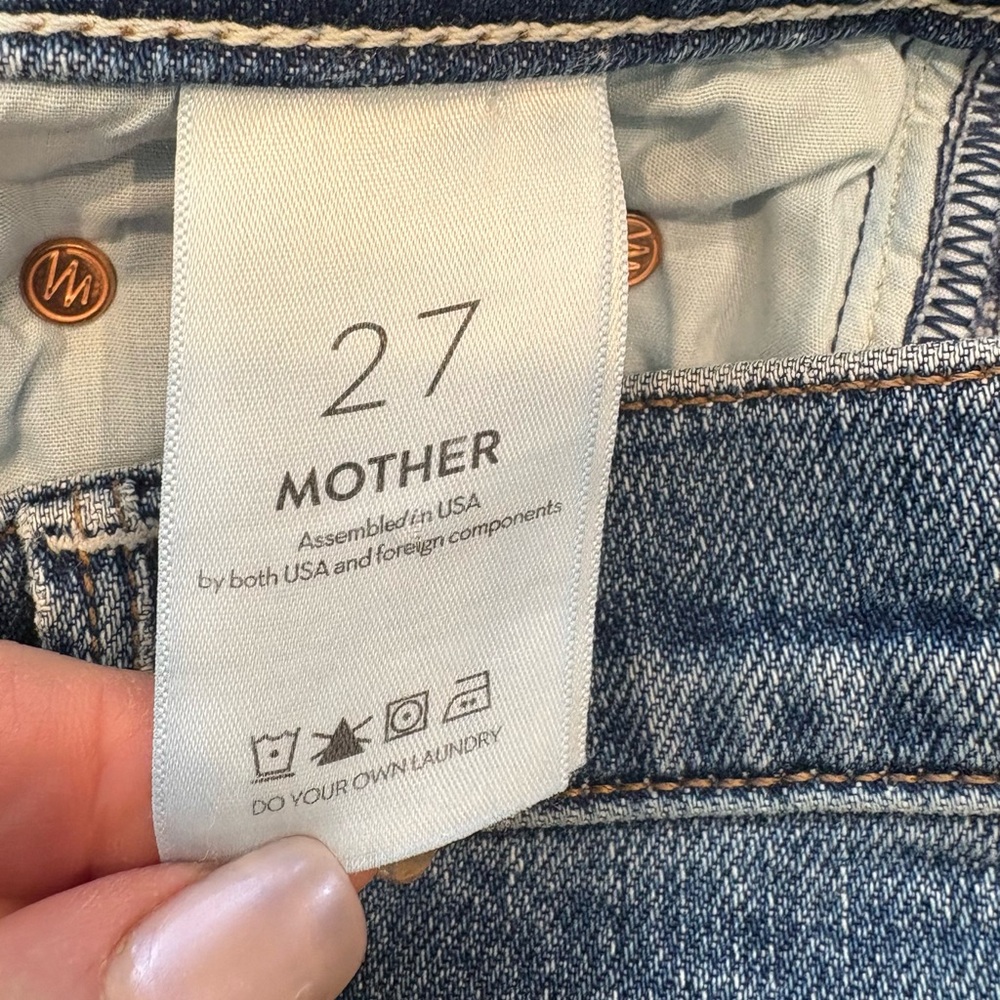 MOTHER High Rise Blue Jeans - Picture 6 of 7